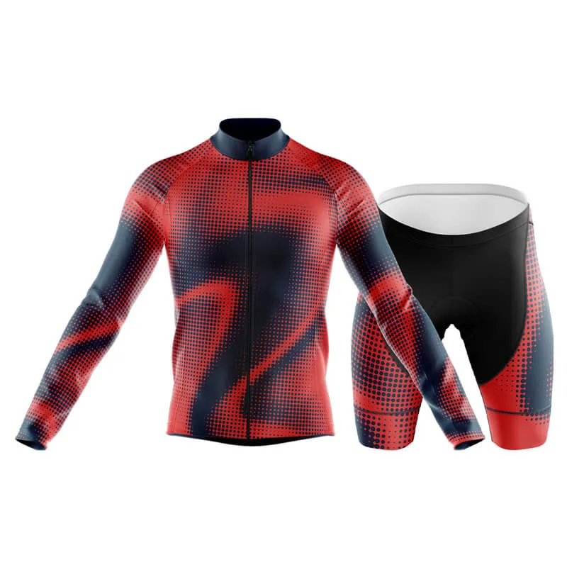 Halftone Club Cycling Kit (Orange Red)