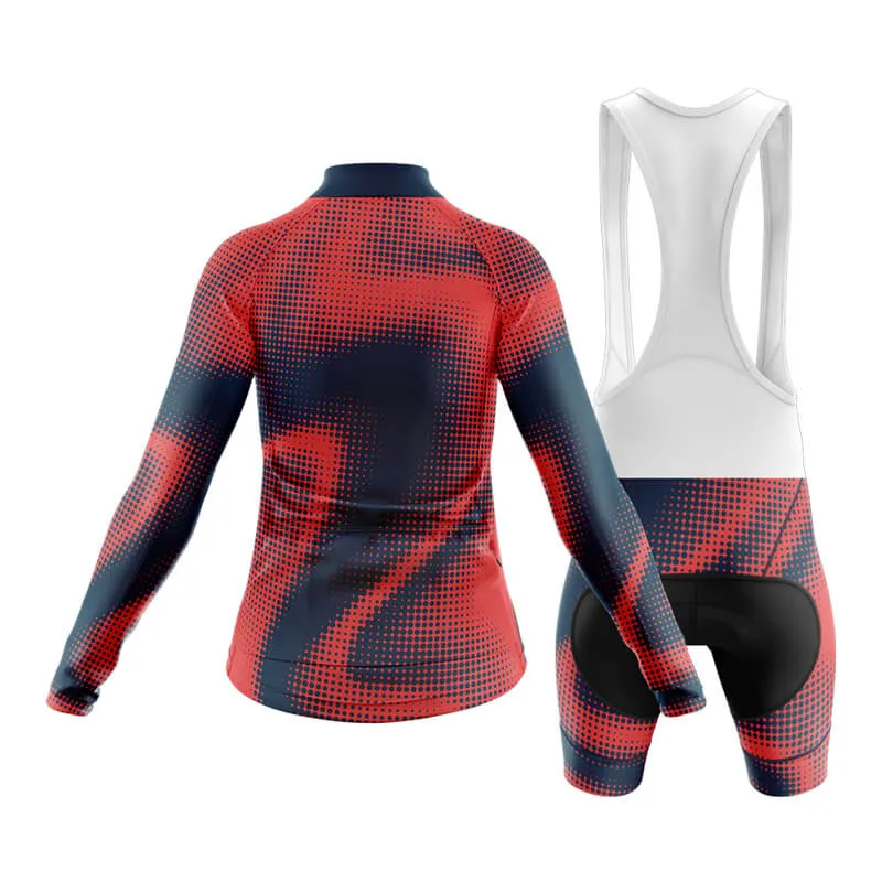 Halftone Club Cycling Kit (Orange Red)