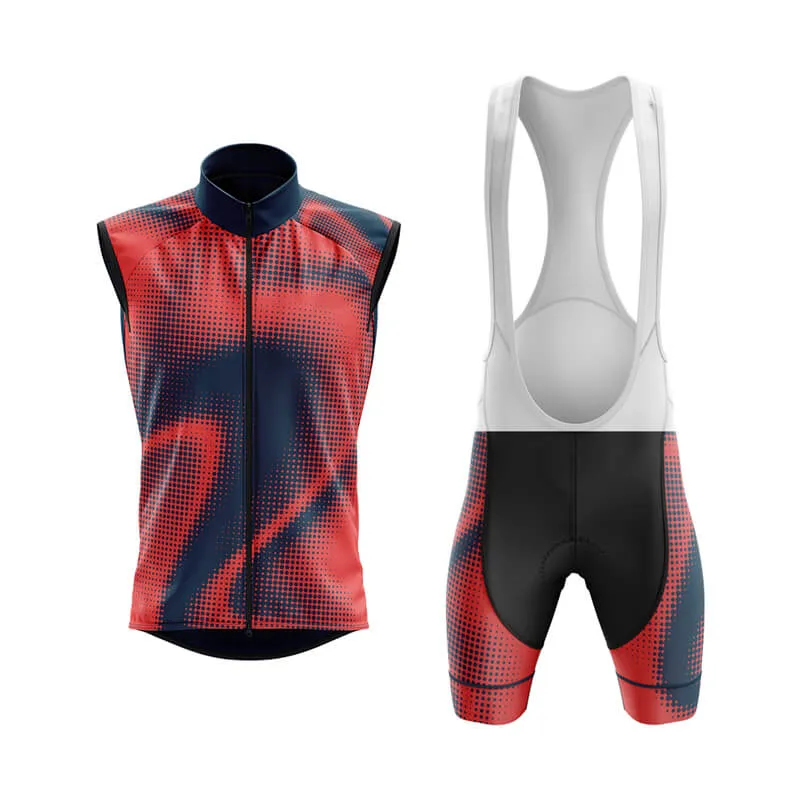 Halftone Club Cycling Kit (Orange Red)