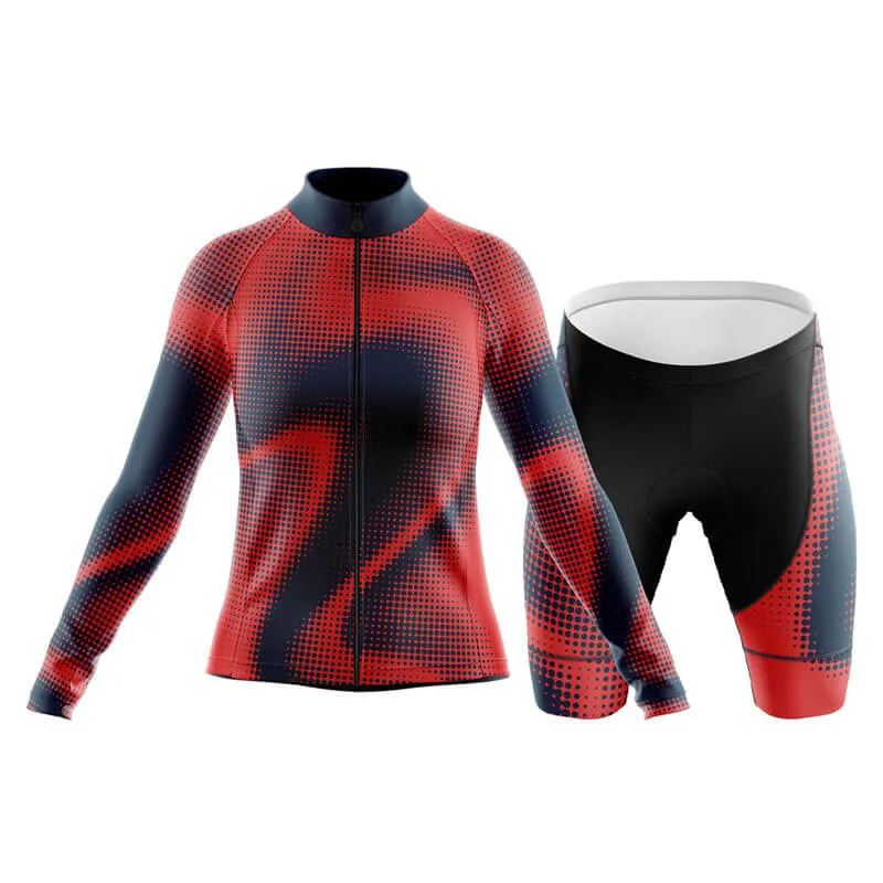 Halftone Club Cycling Kit (Orange Red)