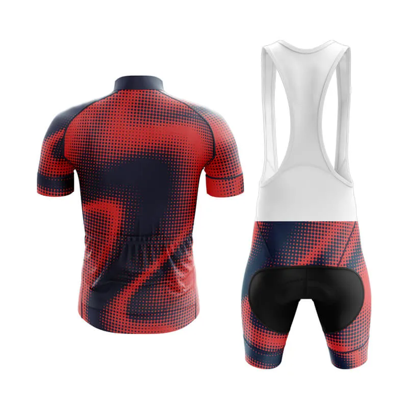 Halftone Club Cycling Kit (Orange Red)