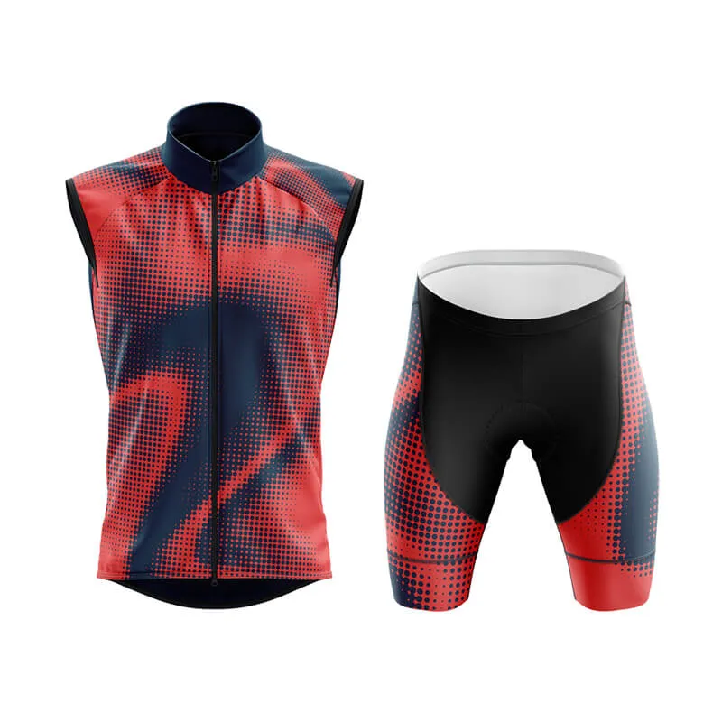 Halftone Club Cycling Kit (Orange Red)