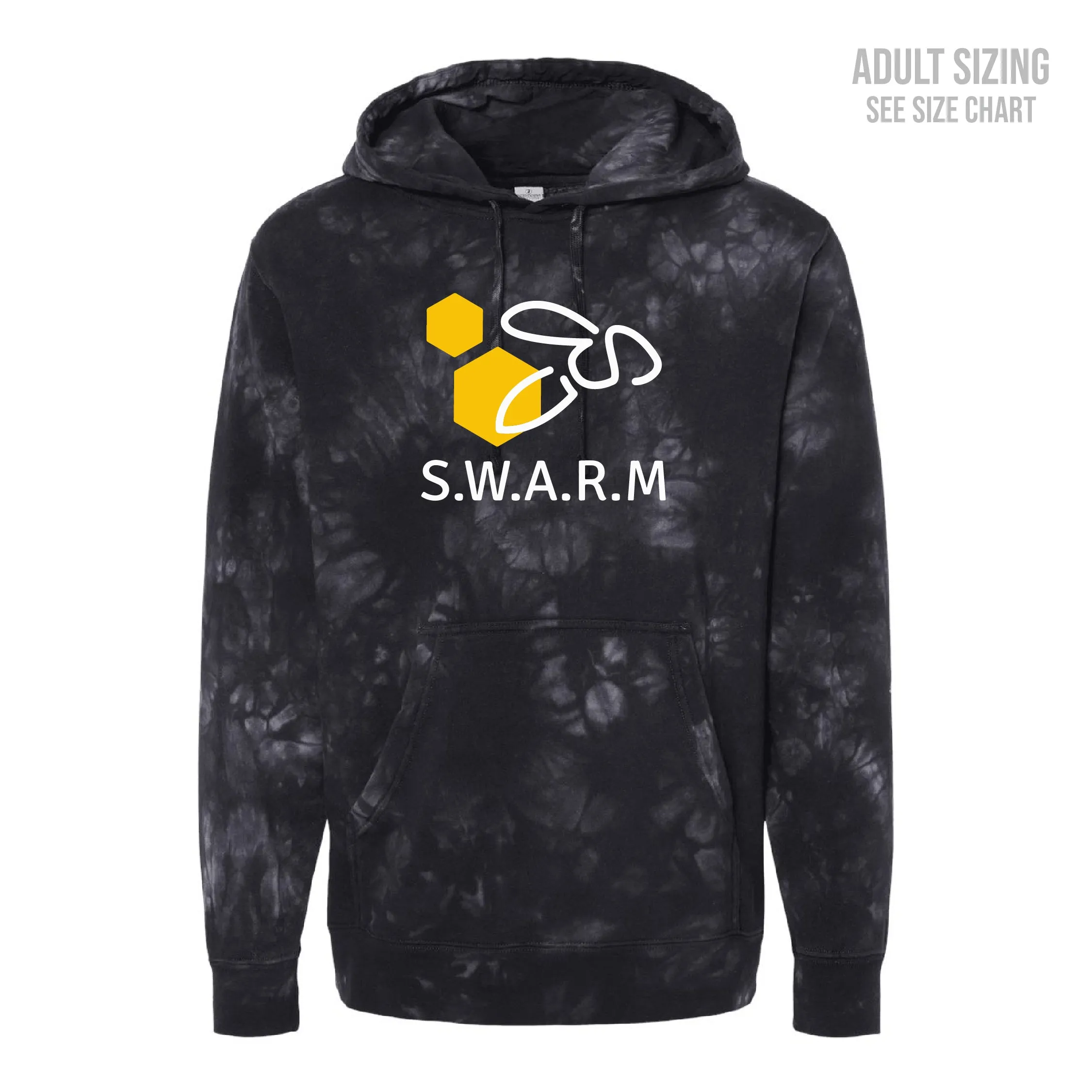 Herald School Swarm Logo Unisex Tie Dye Hoodie (T1011-PRM4500TD)