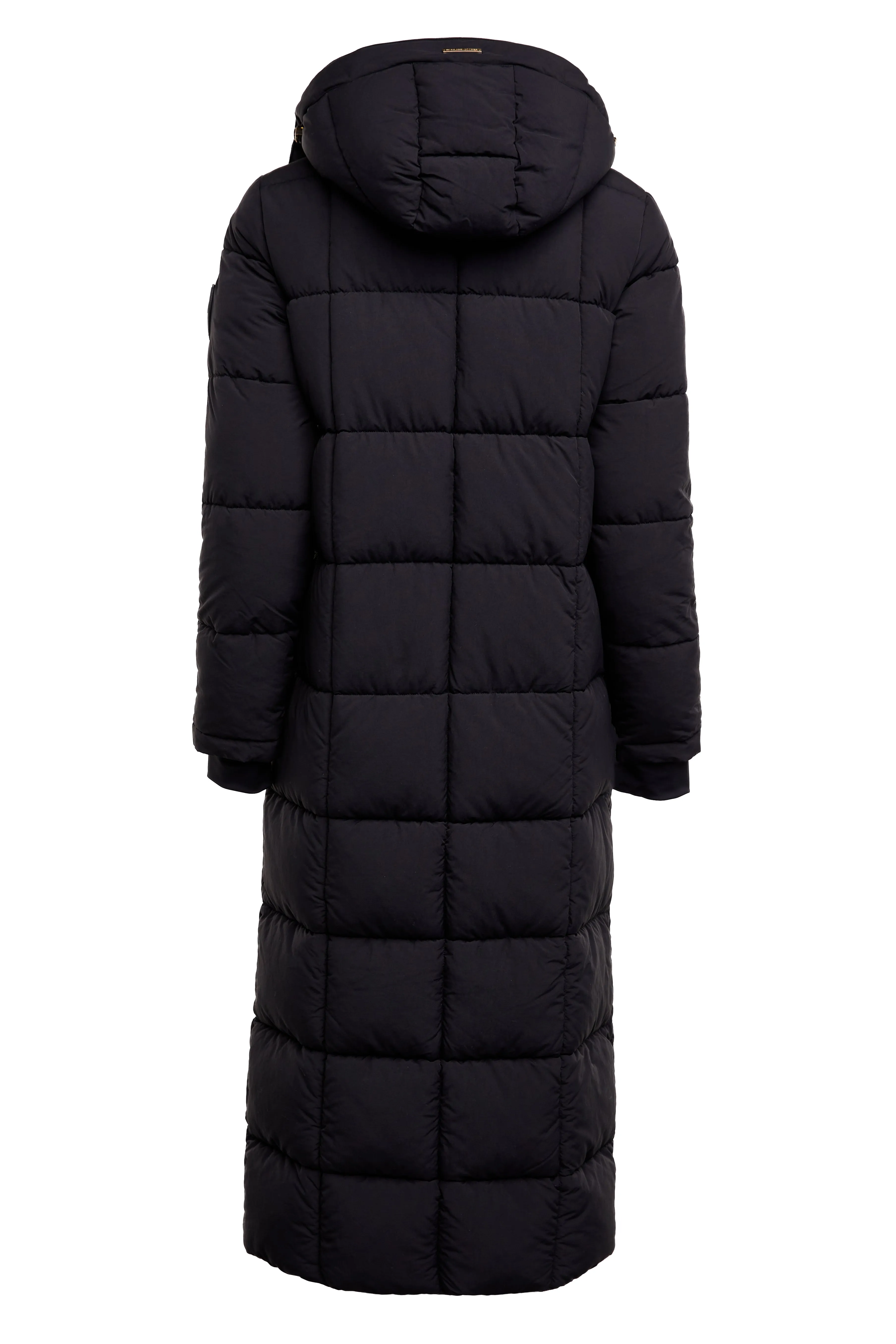 Holland Cooper Carrington Longline Coat in Black