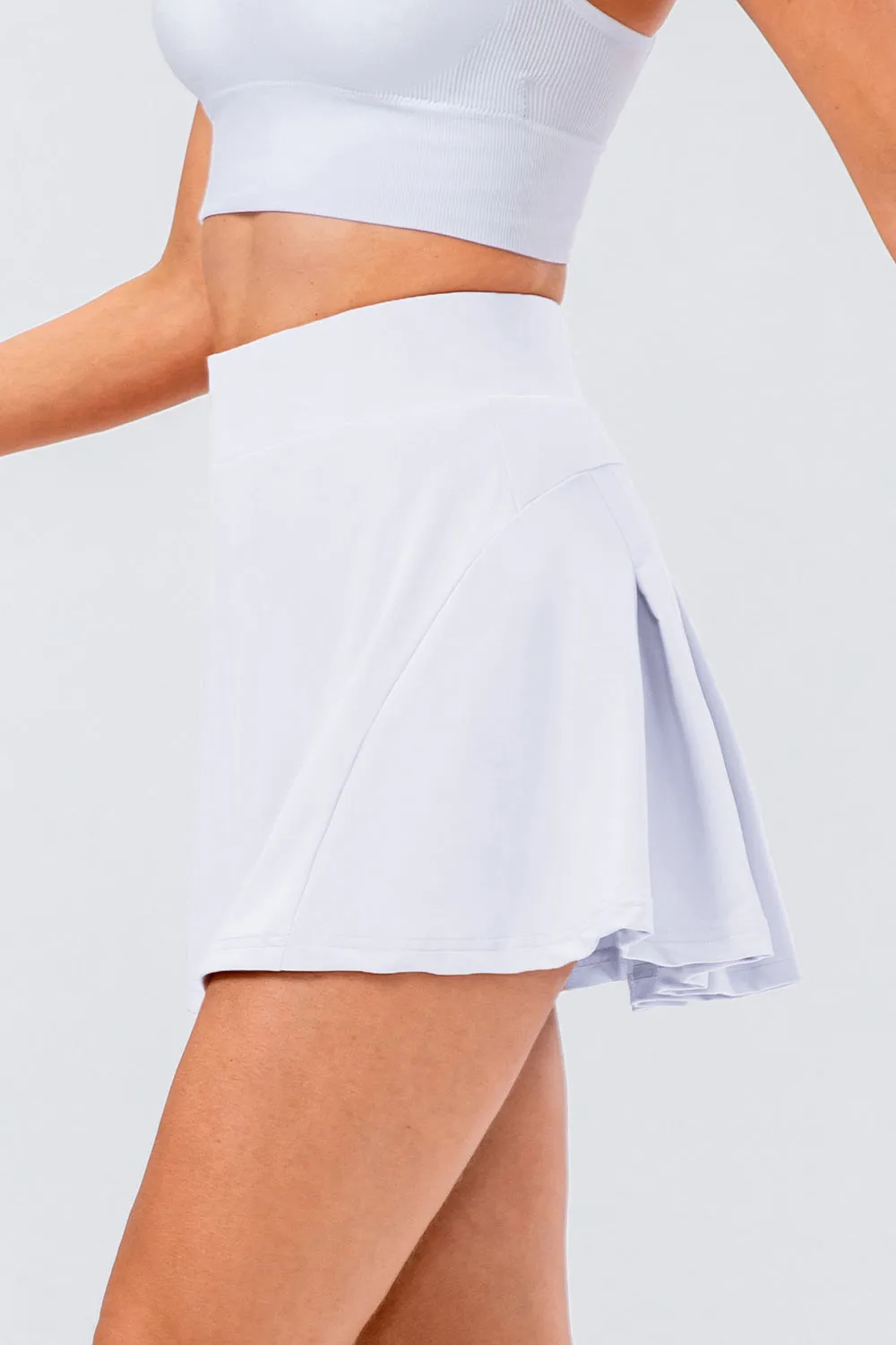 Hot Girl High Waist Pleated Active Lined Skirt