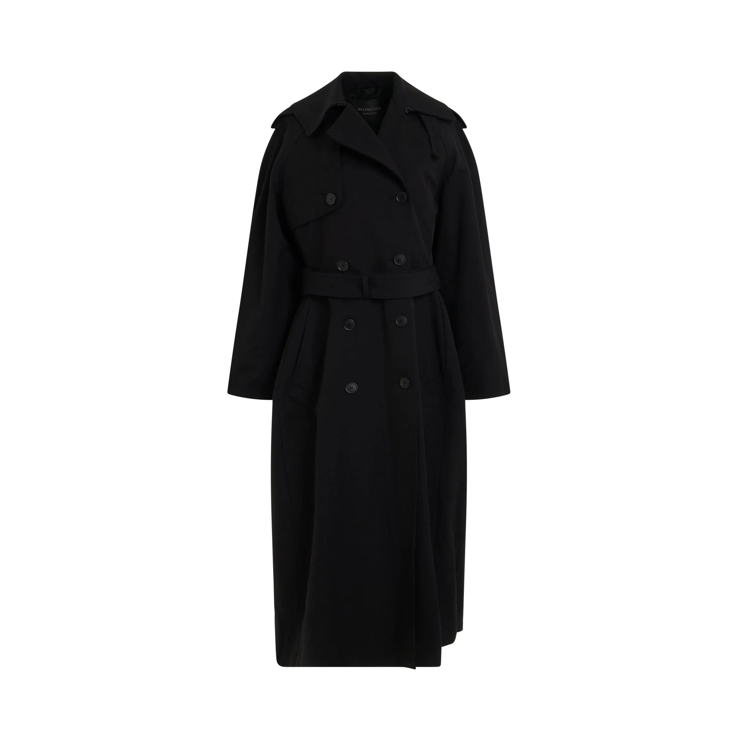 Hourglass Trench Coat in Black