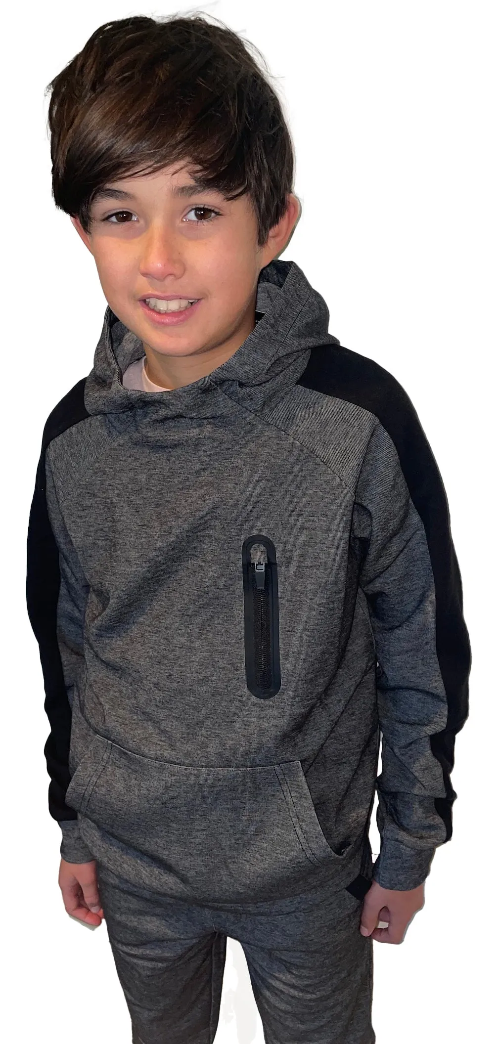 JAXON TECHIE FLEECE PULLOVER HOODIE- BOYS