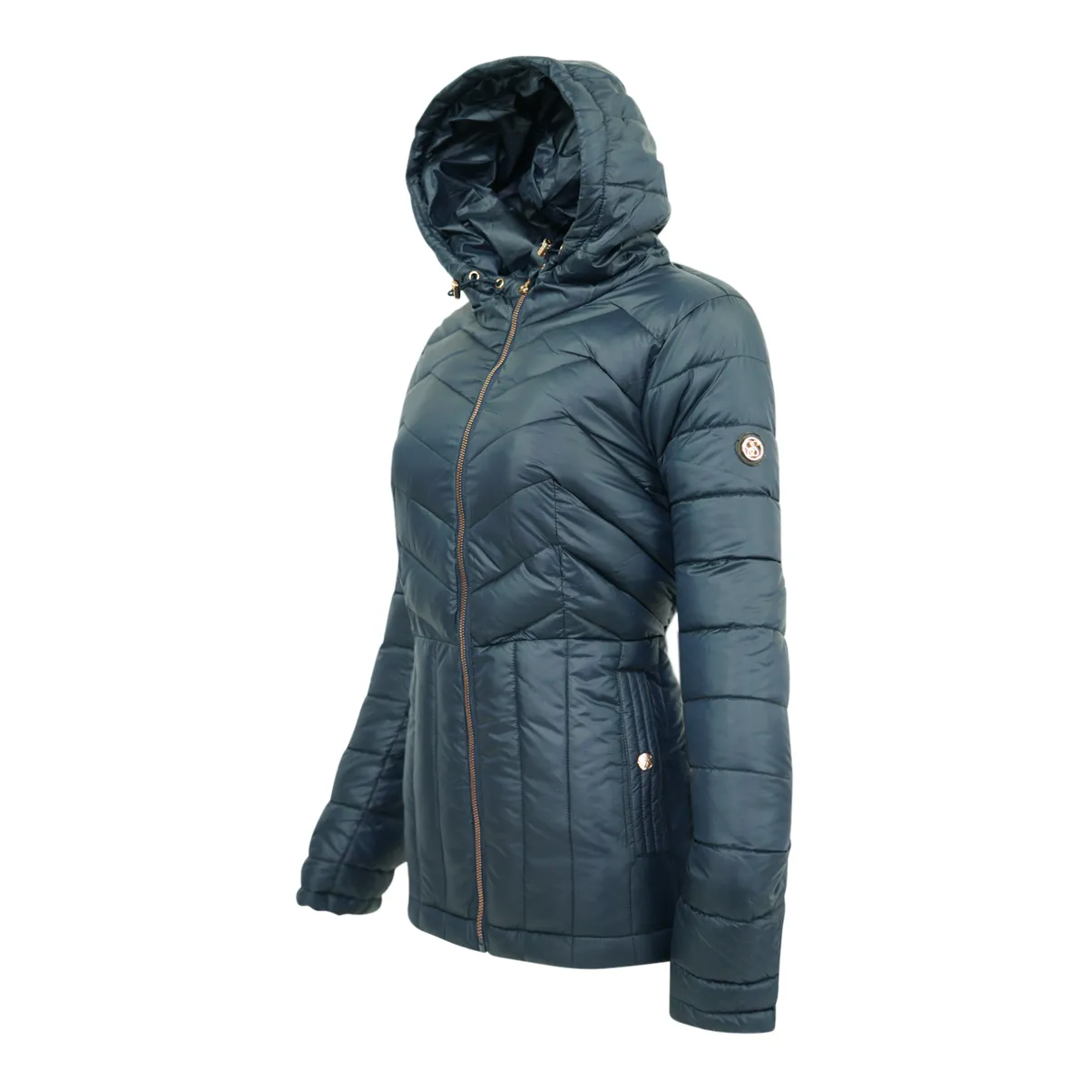 Jessica Simpson Women's Chevron Quilted Puffer Jacket