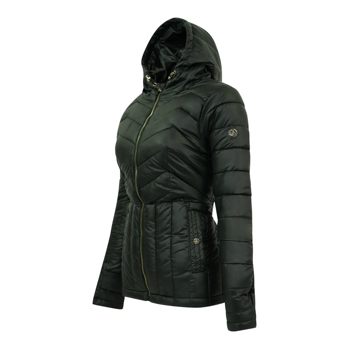 Jessica Simpson Women's Chevron Quilted Puffer Jacket