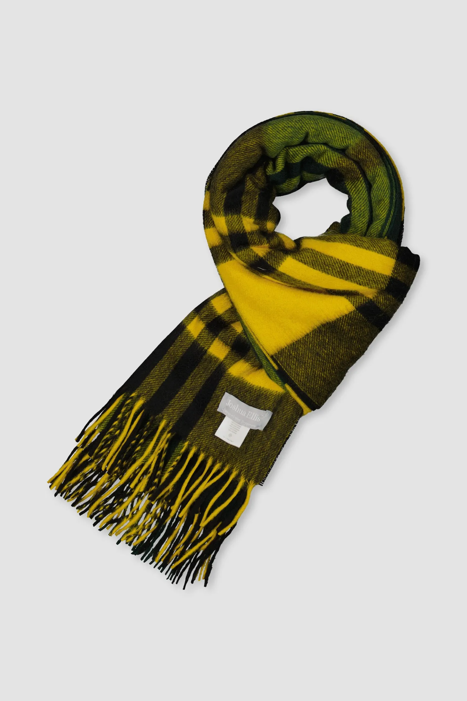 Joshua Ellis Yellow Primary Black Watch Scarf