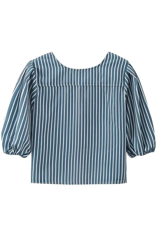 Kasper Tie Front Top