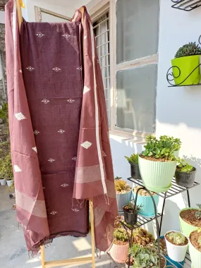 KHADI COTTON SUIT FABRIC SET