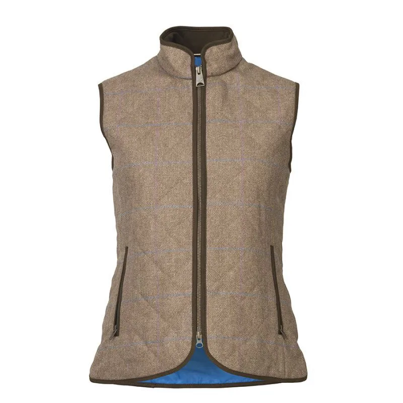 Laksen Ladies Tweed Quilted Vest - Ness Tweed