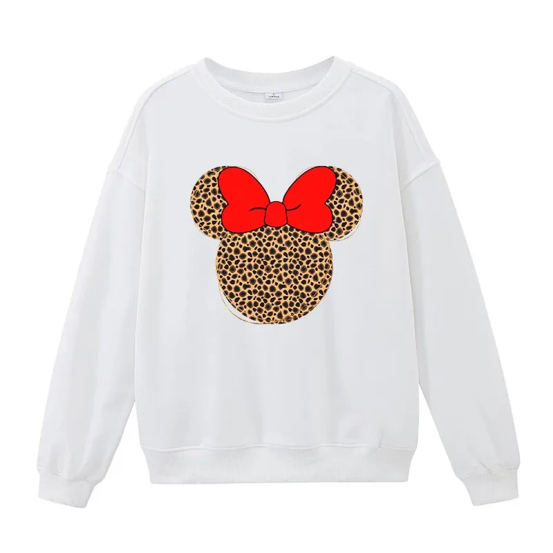 Leopard Print Flower Sticker On Clothes DIY Thermal Stickers For T-Shirts Fashion Girls Patch On Clothing Iron On Transfer Patch