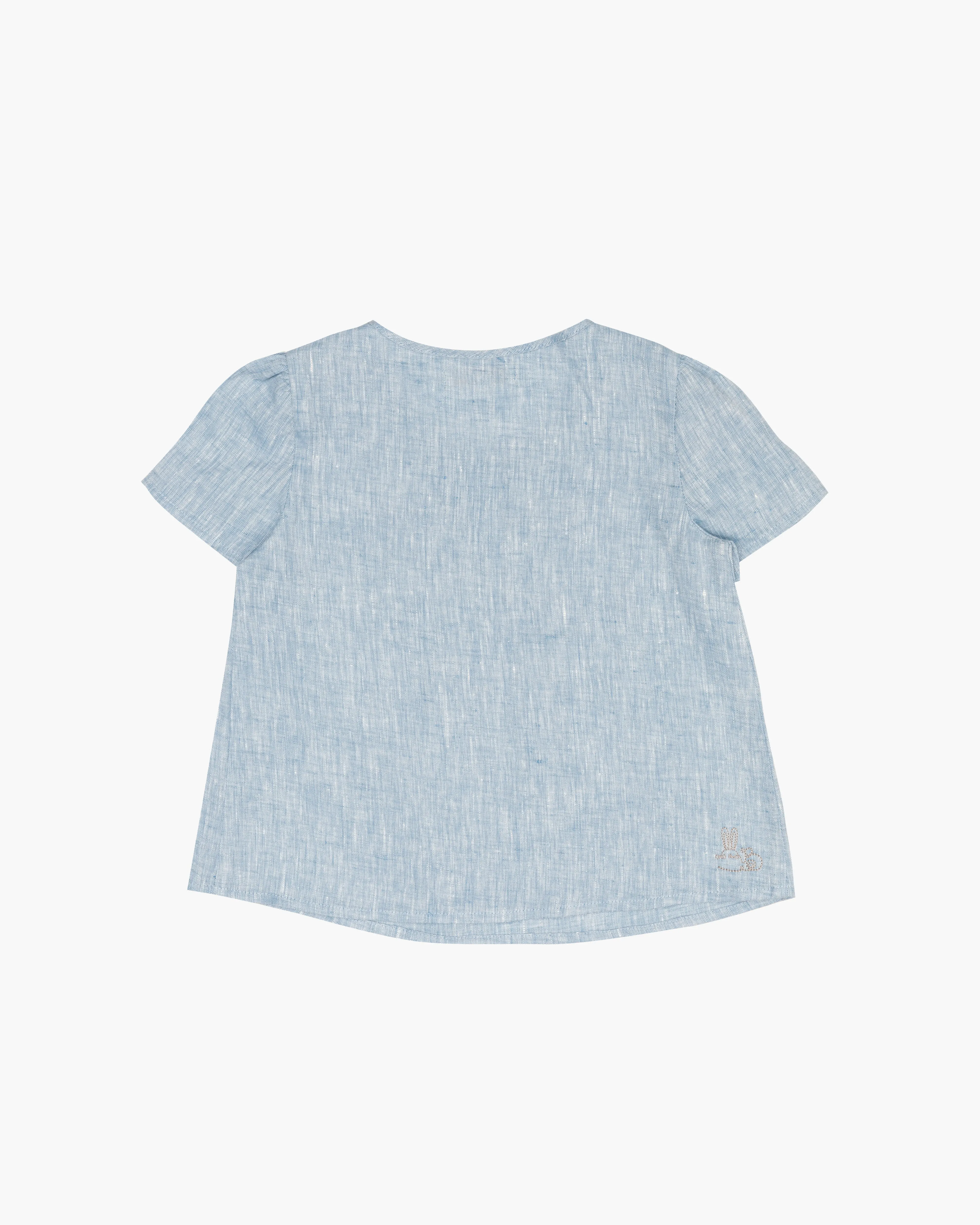 Linen Ruffle T-shirt