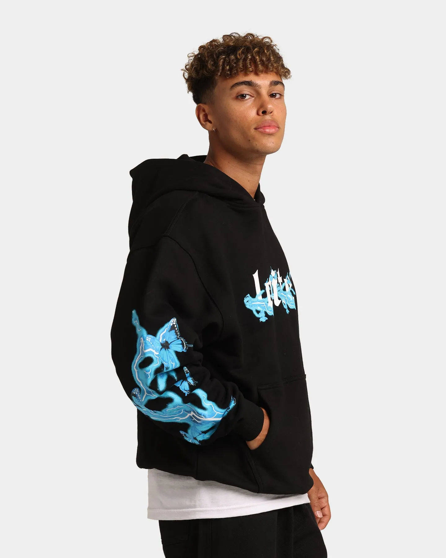 Loiter Electro Butterfly Hoodie Black