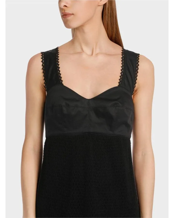 Marc Cain Bustier Dress With Mesh Skirt