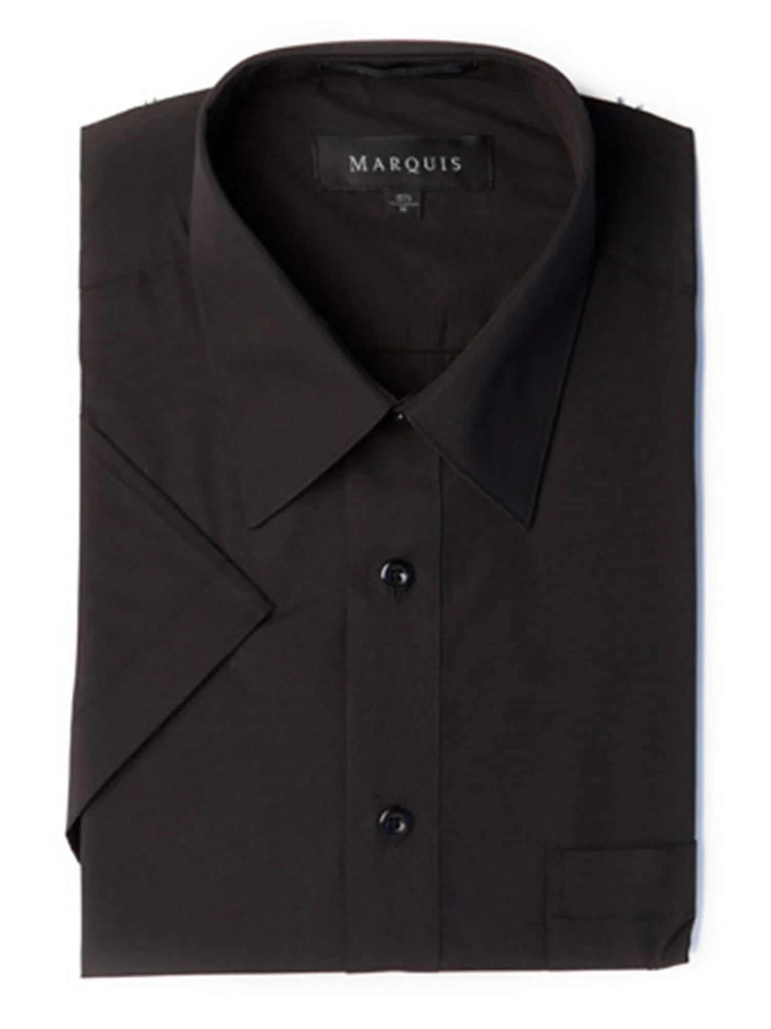 Marquis Men's Short Sleeve Regular Fit Dress Shirt - S To 4XL