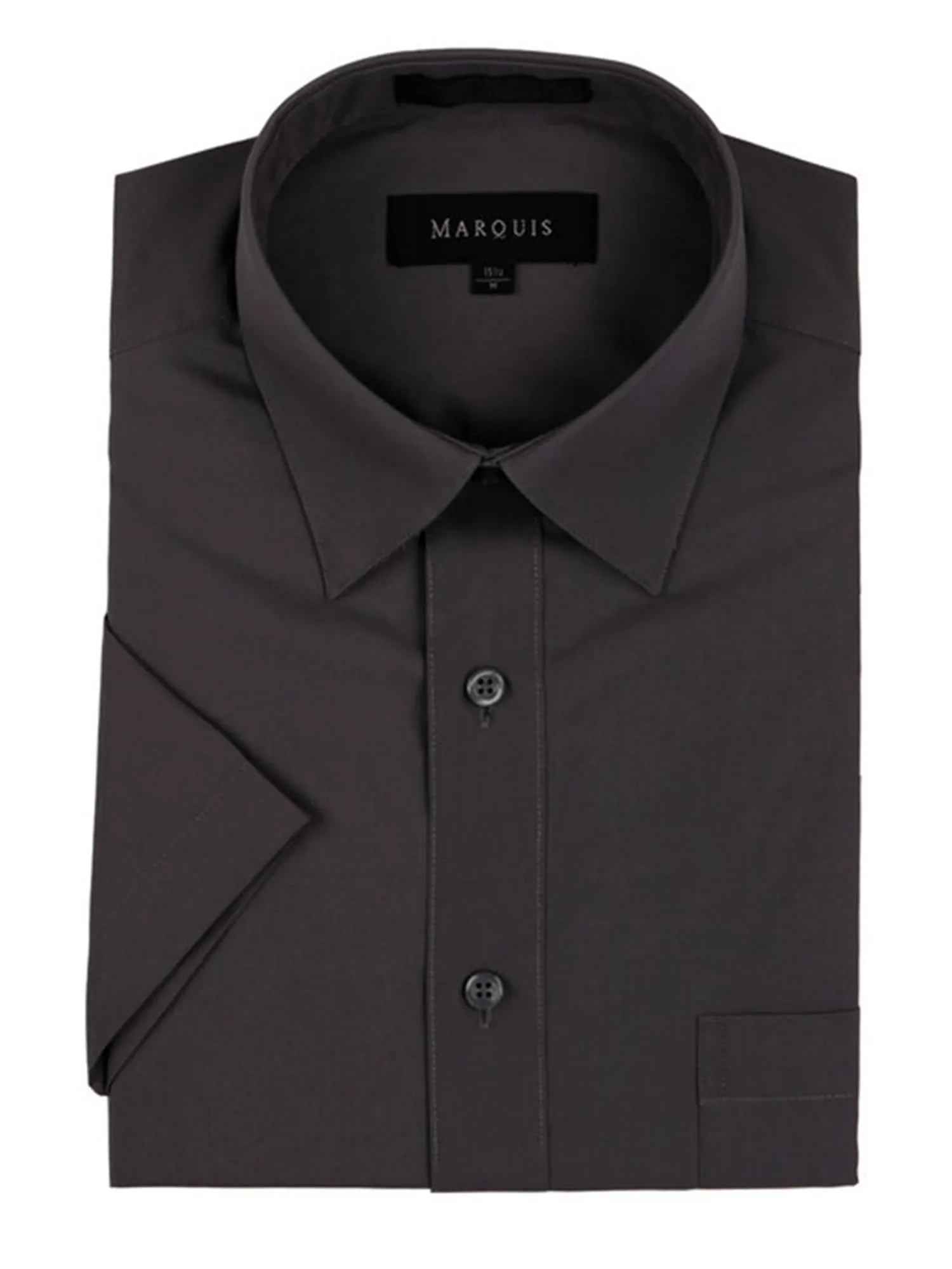 Marquis Men's Short Sleeve Regular Fit Dress Shirt - S To 4XL