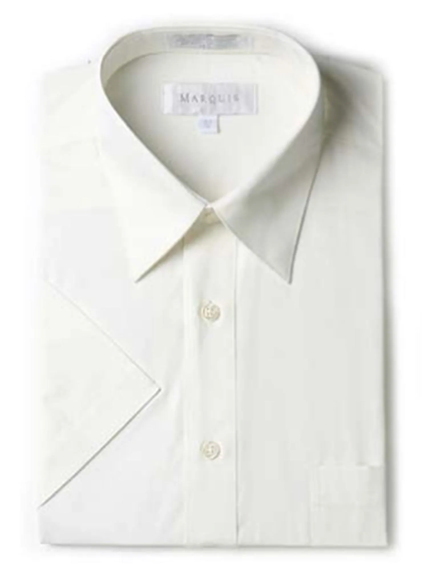 Marquis Men's Short Sleeve Regular Fit Dress Shirt - S To 4XL