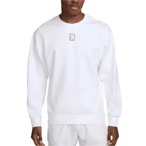 Men`s Heritage Dri-FIT Fleece Long Sleeve Tennis Top White