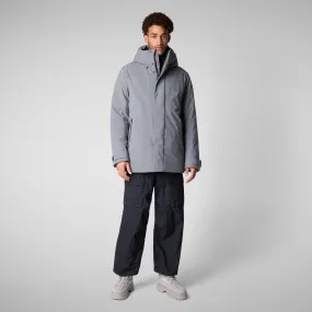 Men's  hooded parka Wilder in Mid Grey