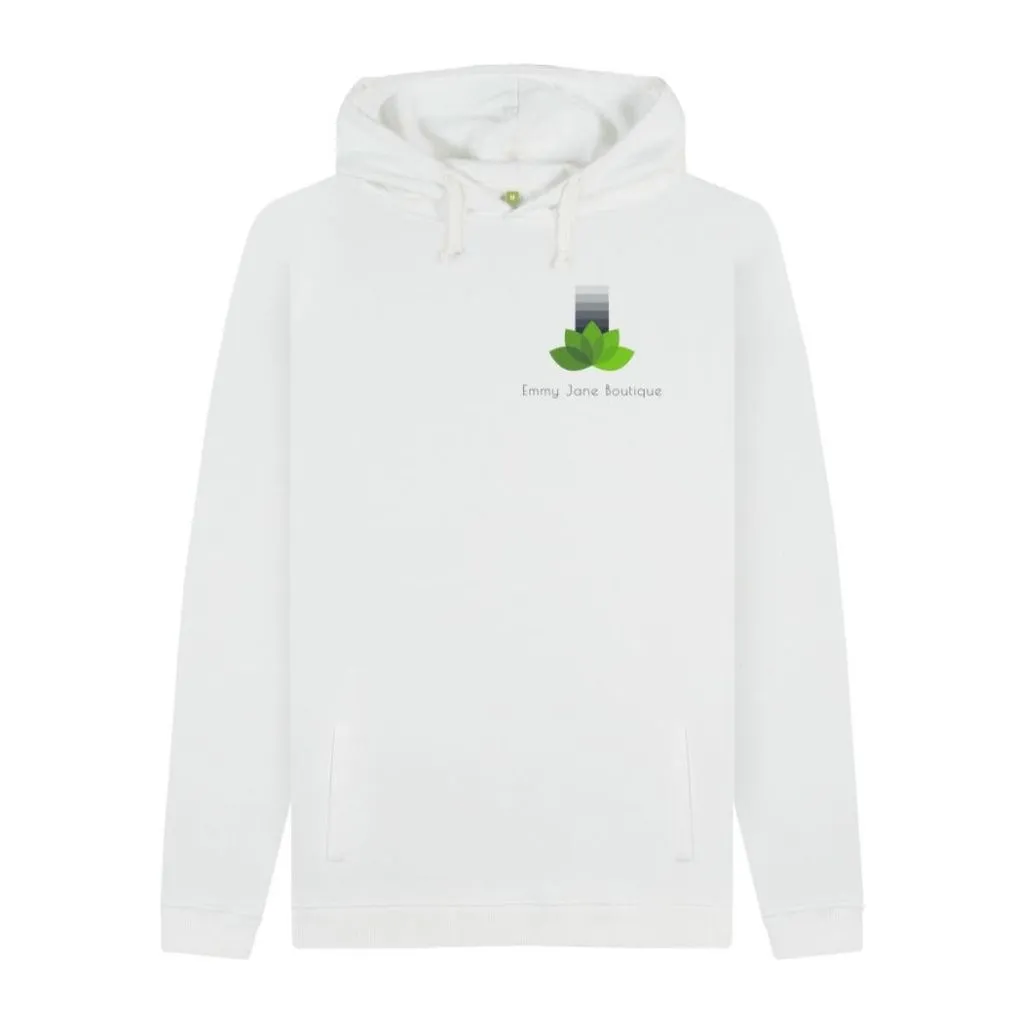 Mens Organic Cotton Hoodie - Ejb eco - Vegan Friendly - 5 Colours