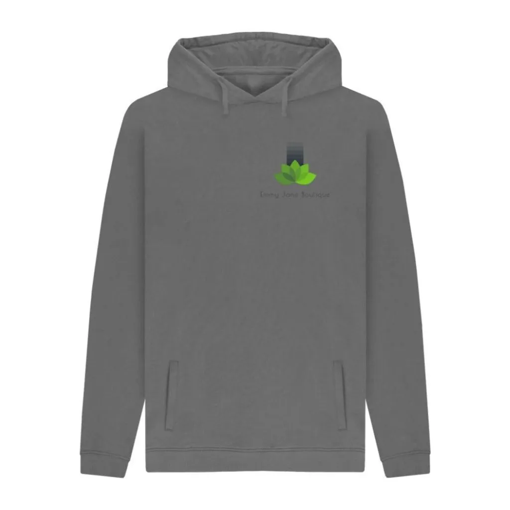 Mens Organic Cotton Hoodie - Ejb eco - Vegan Friendly - 5 Colours