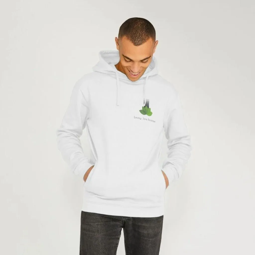 Mens Organic Cotton Hoodie - Ejb eco - Vegan Friendly - 5 Colours