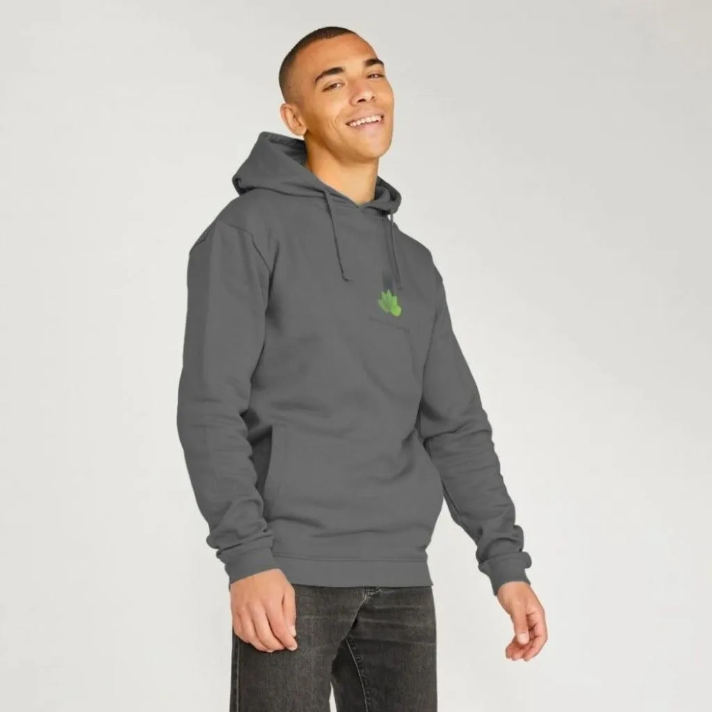 Mens Organic Cotton Hoodie - Ejb eco - Vegan Friendly - 5 Colours