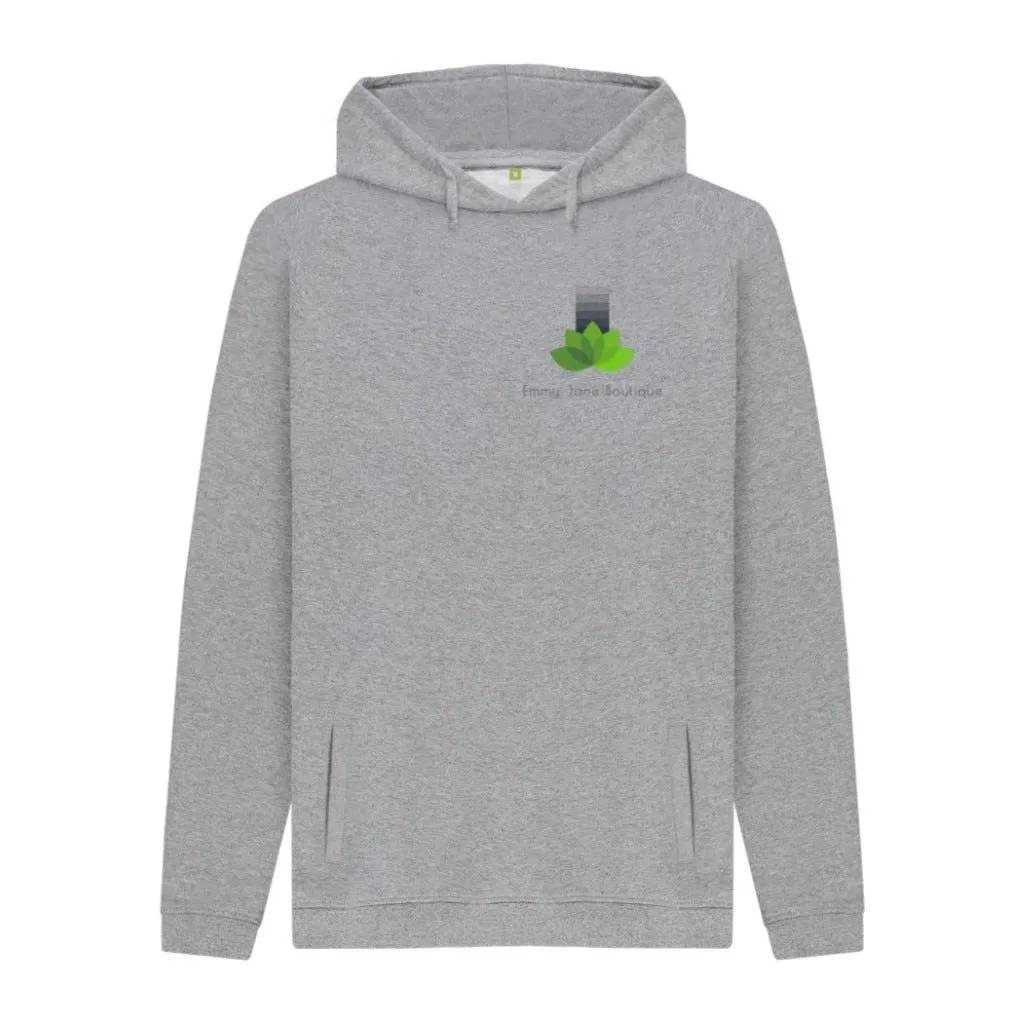 Mens Organic Cotton Hoodie - Ejb eco - Vegan Friendly - 5 Colours