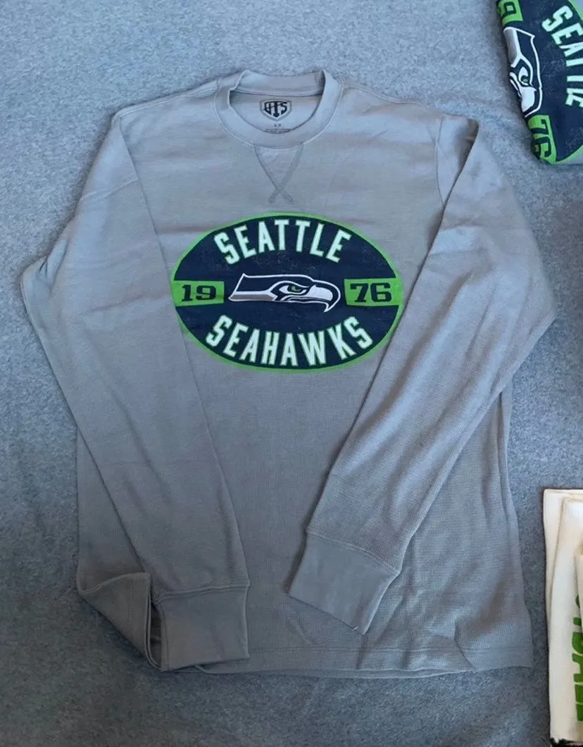 Men's Seahawks Grey Longsleeve Thermal