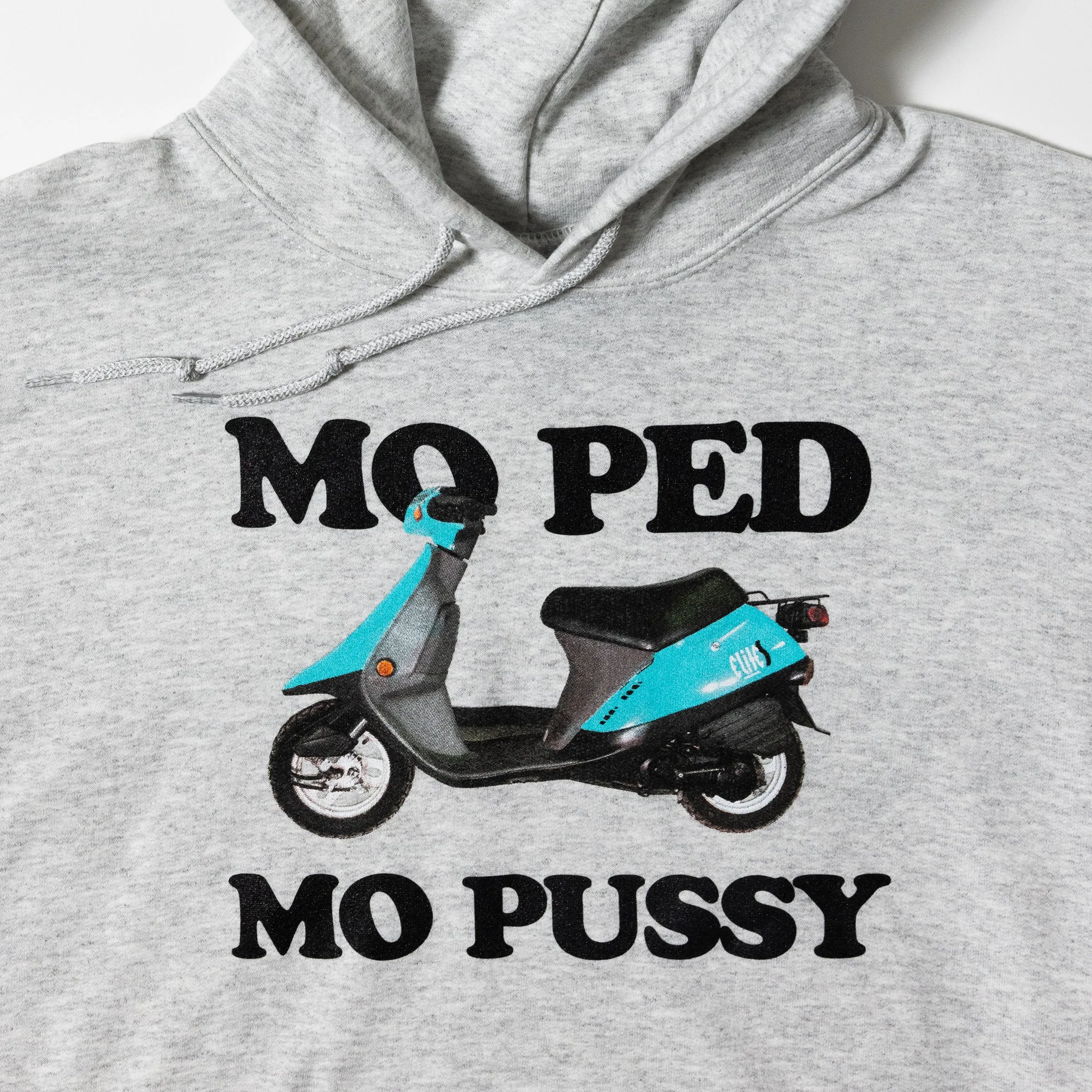 Moped Mo Pussy Grey Hoodie