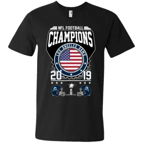 Nfl – Football Champions Los Angeles Rams Super Bowl 2019 Men V-Neck T-Shirt