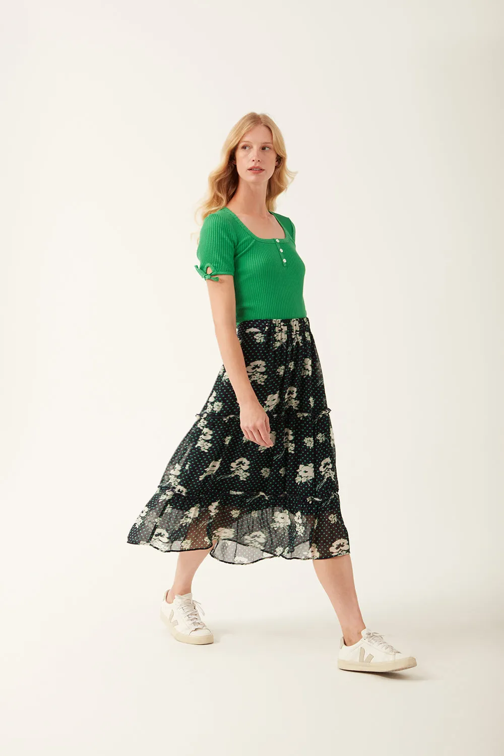 Nora Floral Dot Skirt