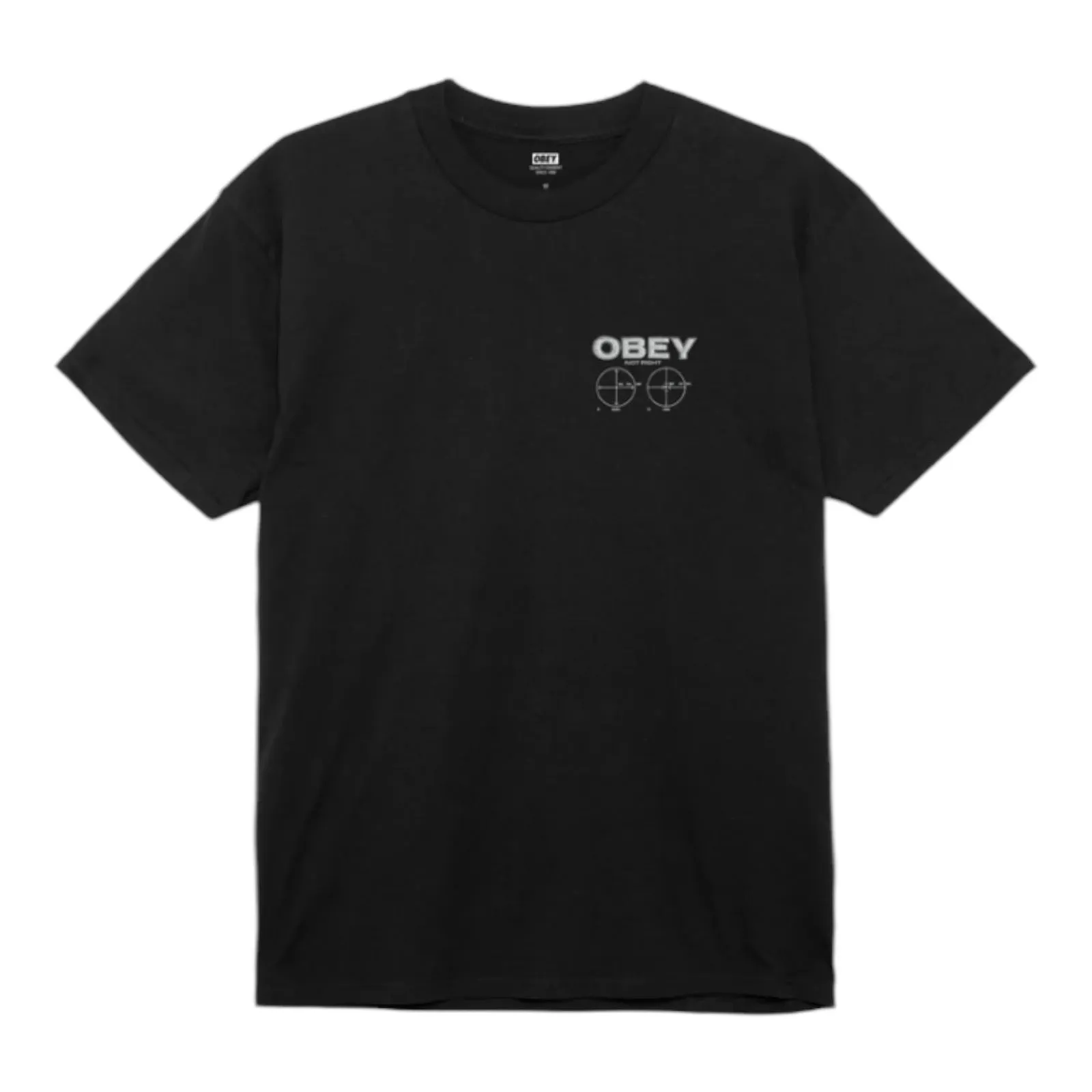 OBEY NOT RIGHT CLASSIC T-SHIRT BLACK