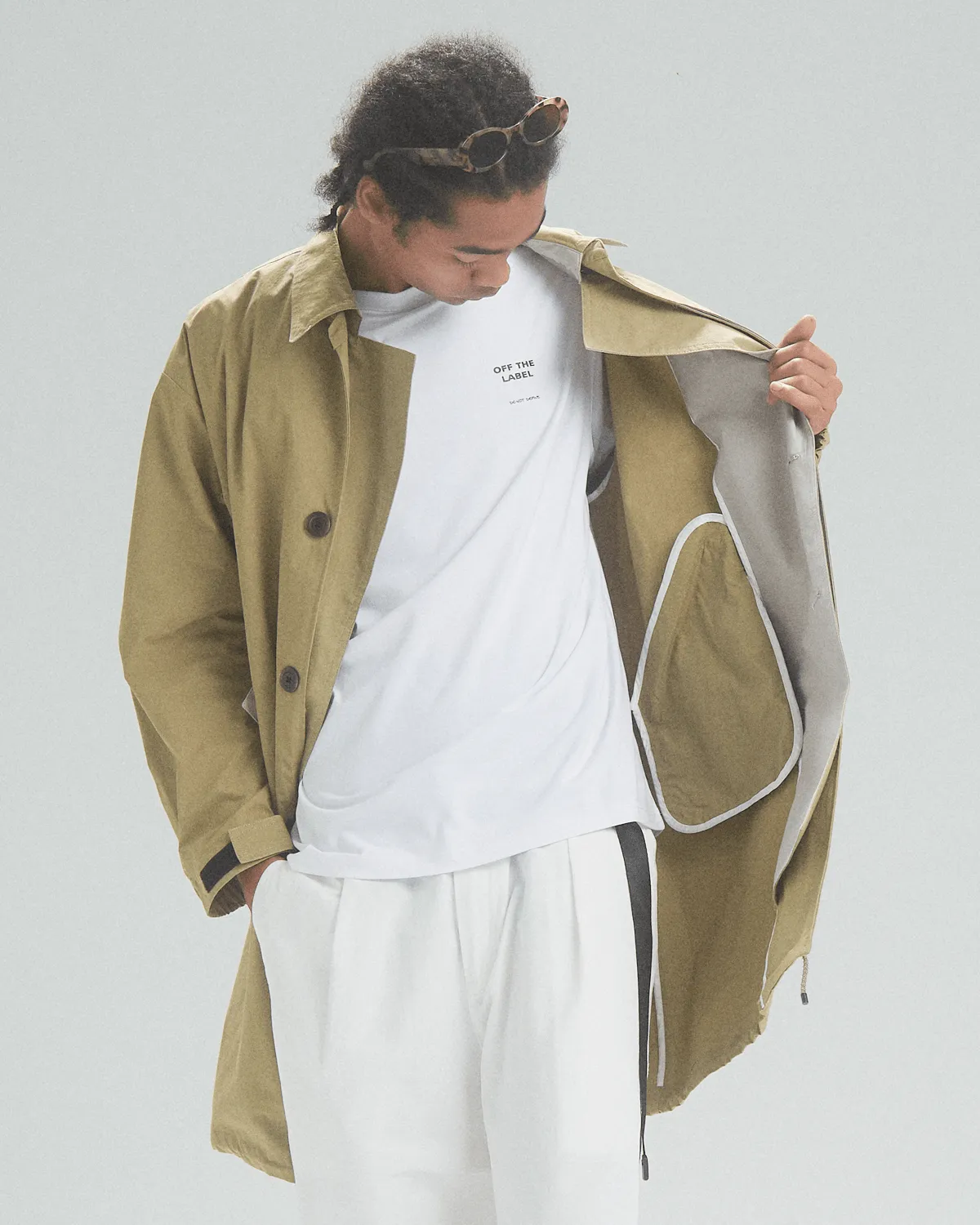 Off The Label simplicity trench coat