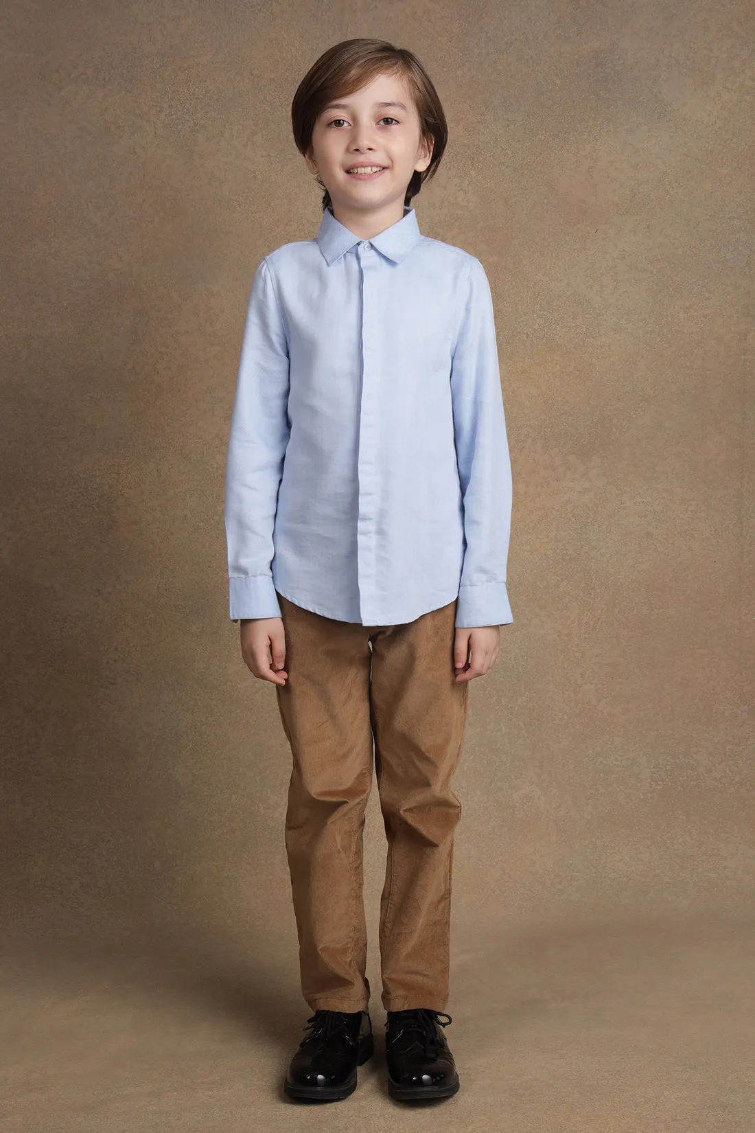 One Friday Kids Boys Blue Formal Full sleeves Shirt