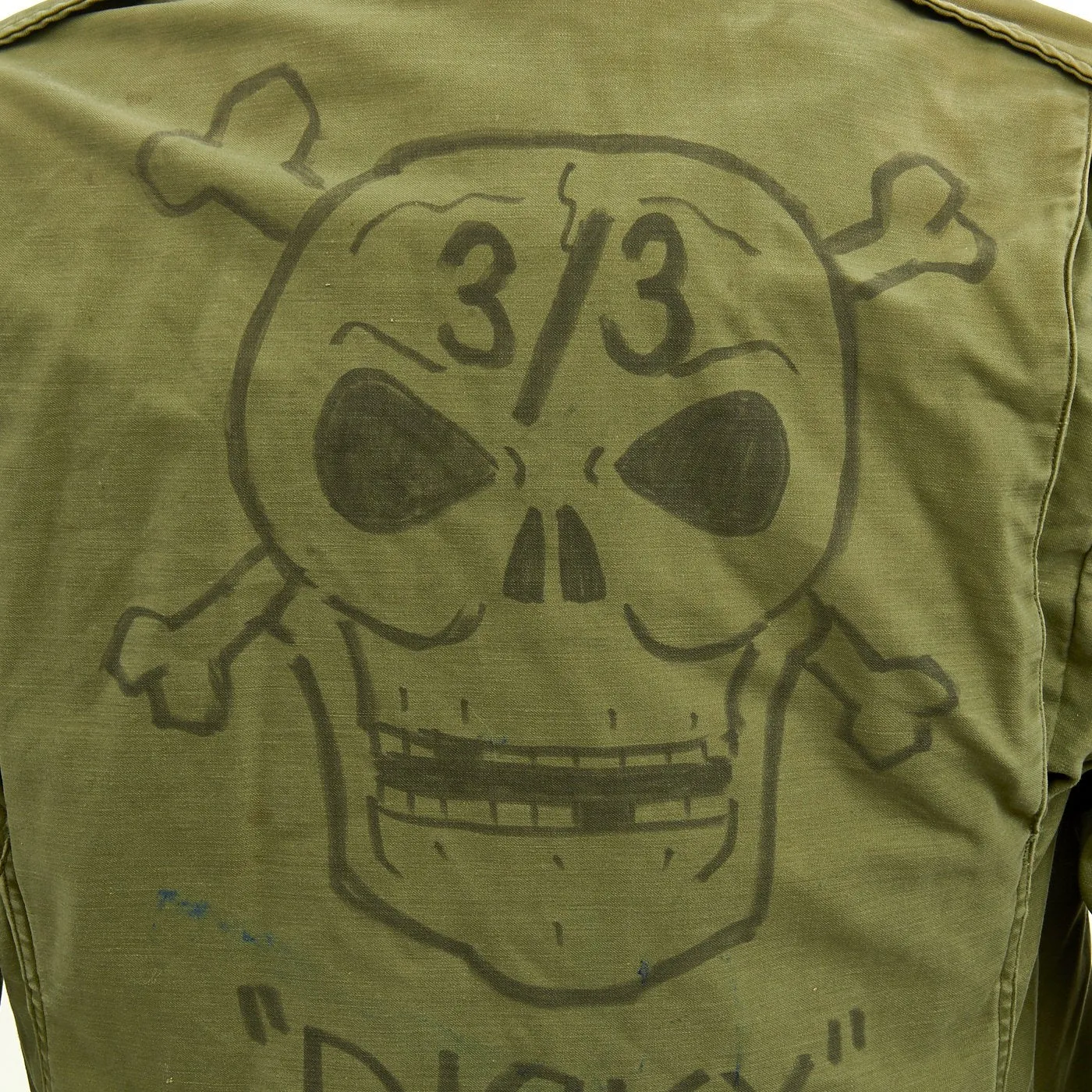 Original U.S. Vietnam War 1969 Dated M-1965 Field Jacket with Skull and Crossbones