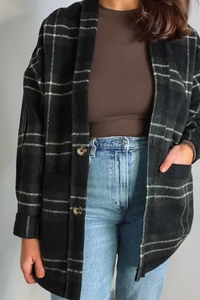 Plaid Cardigan Shacket