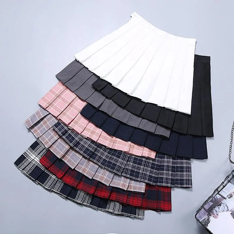 Plaid Pleated Skirt Collection