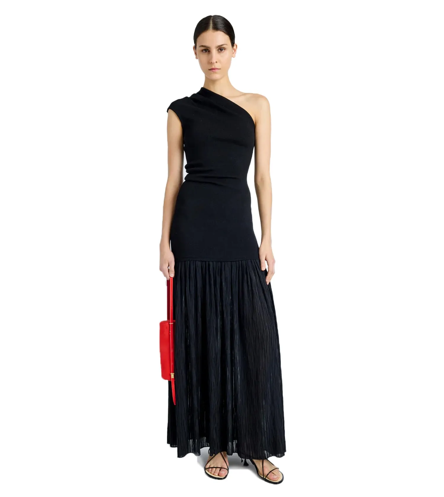 PROENZA SCHOULER Cora Dress in Pleated Crepe Chiffon Dress