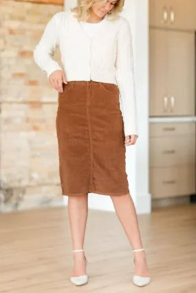 Remi Corduroy Midi Skirt