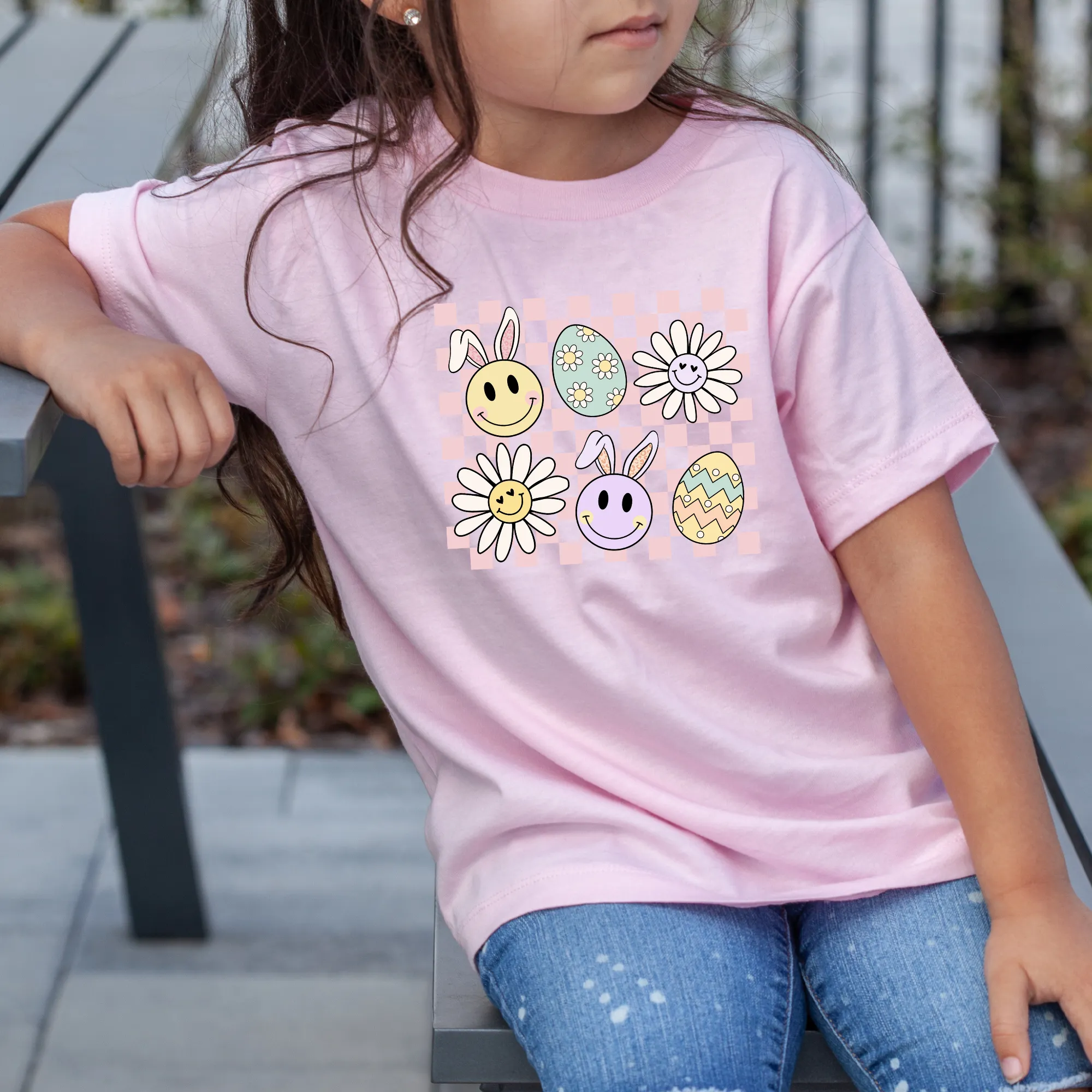 Retro Easter Shirt for Girls