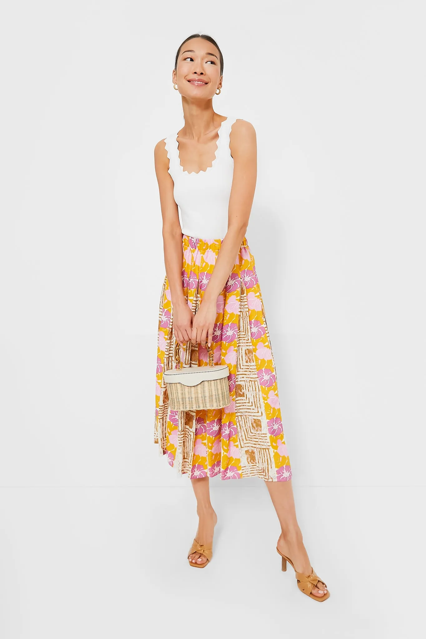 Retro Floral Marlow Skirt