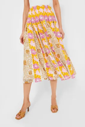 Retro Floral Marlow Skirt