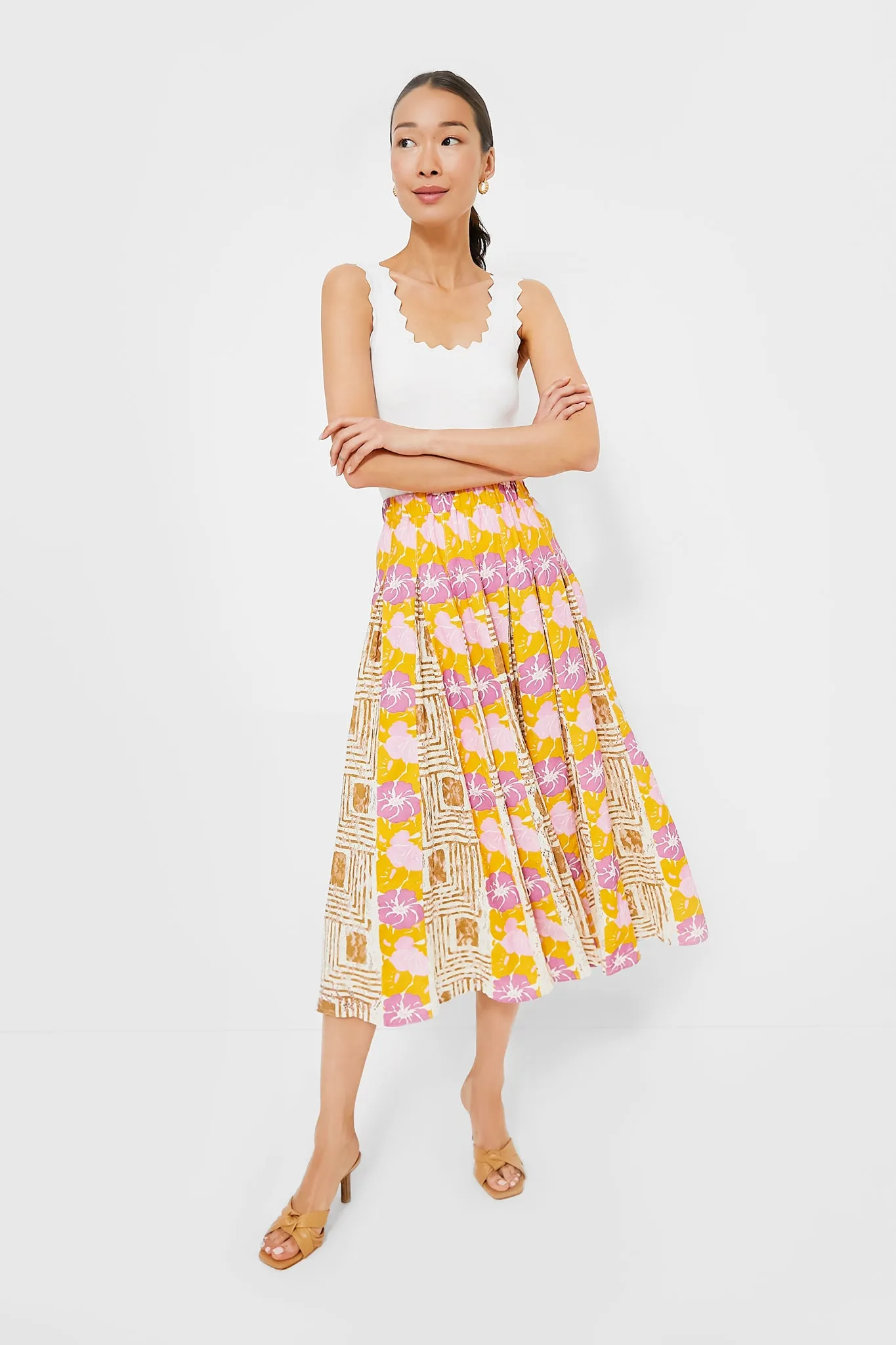 Retro Floral Marlow Skirt