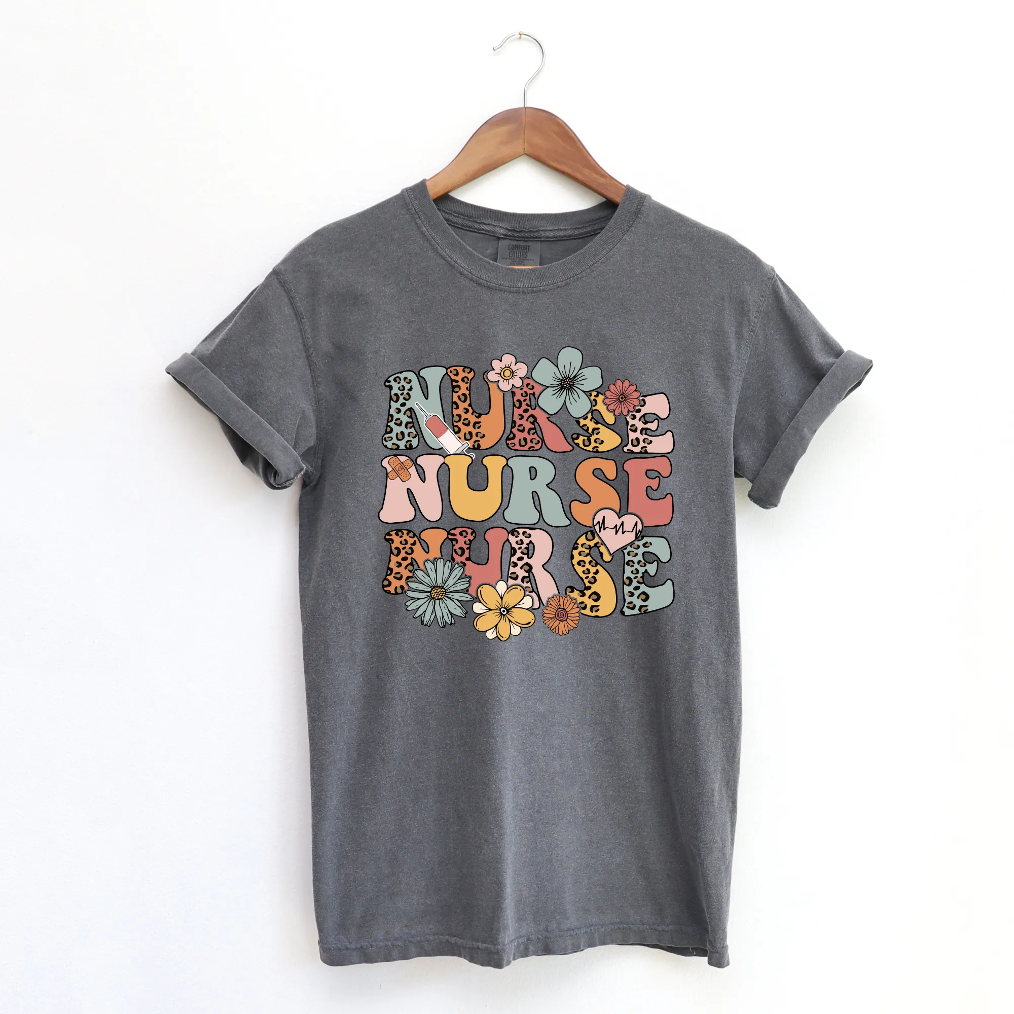 Retro Leopard Nurse Shirt