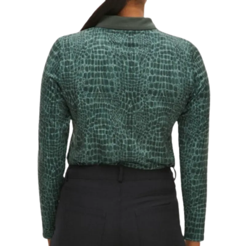 Rohnisch Sia L/S Polo - Green Crocco