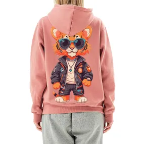 S-2XL High Quality Korean Fabric Korean Produced Hip Tiger Heavy Napping Hoodie (Universal for Men and Women)